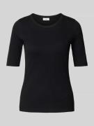 Slim fit T-shirt van katoenmix