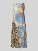 Midi-jurk met V-hals