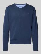 Pullover met V-hals