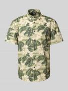 Slim fit vrijetijdsoverhemd met labelstitching