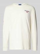 Shirt met lange mouwen en labelstitching