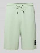 Relaxed fit sweatshorts van katoenmix