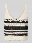 Regular fit gebreide tanktop van katoenmix, model 'MERIDA'