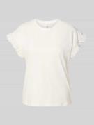 Regular fit T-shirt van puur katoen, model 'IRIS'