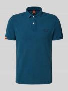 Regular fit poloshirt met labelstitching