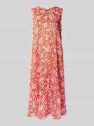 Midi-jurk met ronde hals