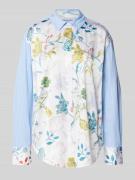 Relaxed fit overhemdblouse van puur katoen