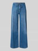 Straight leg jeans met tunnelkoord, model 'CHarly'