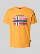 T-shirt met labelprint, model 'LARI'