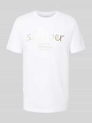 Regular fit T-shirt van puur katoen