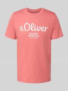 Regular fit T-shirt van puur katoen