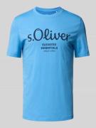 Regular fit T-shirt van puur katoen