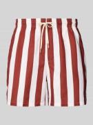 Korte zwembroek met streepmotief, model 'DANE'
