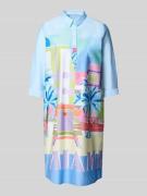 Knielange overhemdjurk van puur katoen