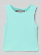 Slim fit tanktop met cut-out aan de achterkant