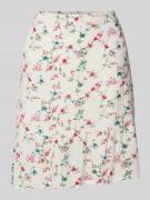 Regular fit minirok van pure viscose, model 'FYA'