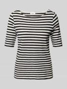 Slim fit gebreid shirt van puur katoen