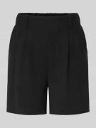 Korte regular fit broek met wafelstructuur, model 'CHRISTINA'