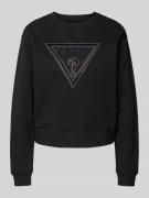Sweatshirt met labeldetail