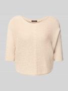 Gebreide pullover met 1/2-mouwen