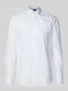 Regular fit zakelijk overhemd van puur katoen