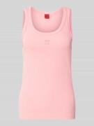 Tanktop met labelstitching, model 'Datamia'