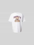 T-shirt met labelprint