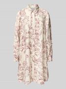 Knielange overhemdjurk met doorknoopsluiting