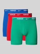 Boxershort met elastische logoband in een set van 3 stuks