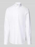 Slim fit zakelijk overhemd met extra lange mouwen