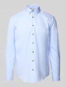 Regular fit zakelijk overhemd met kentkraag