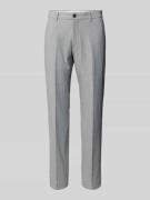 Regular fit pantalon met structuurmotief