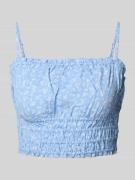 Korte top met elastische band