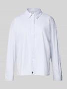 Regular fit overhemdblouse met labelstitching