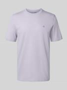 T-shirt met logostitching