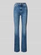 Skinny fit jeans met uitlopende pijpen