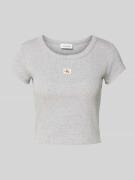 T-shirt met labelmotief