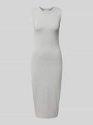 Midi-jurk met logobadge