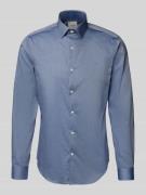 Slim fit zakelijk overhemd met kentkraag