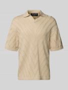 Regular fit poloshirt met labelstitching, model 'Canva'