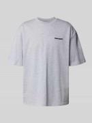 Oversized T-shirt met labelstitching