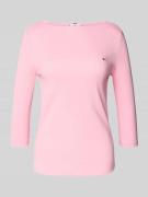 Slim fit shirt met lange mouwen van puur katoen