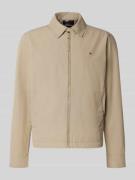 Regular fit blouson met platte kraag