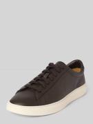 Lage sneakers van generfd rundleer