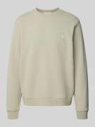Regular fit sweatshirt van puur katoen