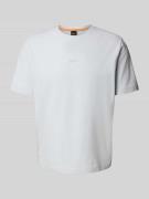 Regular fit T-shirt van katoenmix