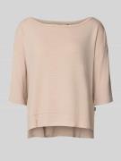 Relaxed fit sweatshirt met zijsplitten