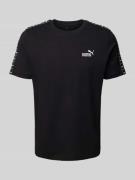 T-shirt met labelstitching en ronde hals