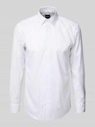 Slim fit overhemd van katoenmix