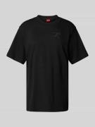 Relaxed fit T-shirt met labelstitching en ronde hals